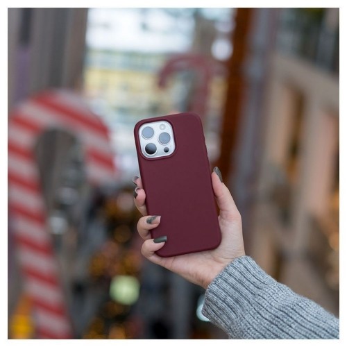 Evelatus Premium Magsafe Мягкого прикосновения силиконовый чехол-крышка Apple iPhone 15 Pro Max Бордовый image 5