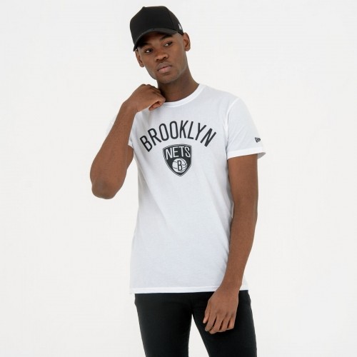 Vīriešu Krekls ar Īsām Piedurknēm New Era NOS NBA BRONET 60416753 Balts image 5