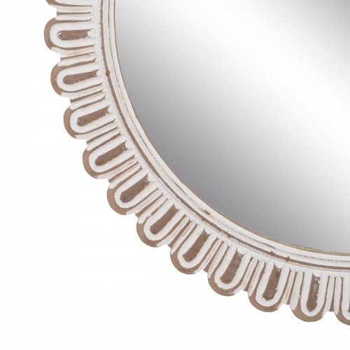 Wall mirror White Crystal Mango wood 73 x 2 x 73 cm image 5