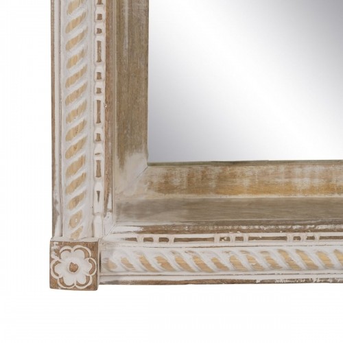 Wall mirror White Natural Crystal Mango wood MDF Wood Vertical 106,6 x 12,7 x 38 cm image 5