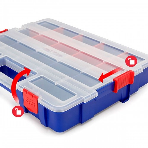 Box with compartments Workpro polypropylene 38,2 x 30 x 6,2 cm 18 Compartments image 5
