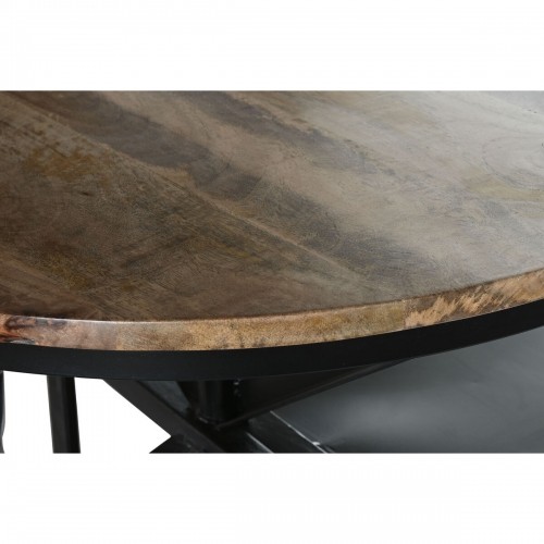 Вспомогательный стол Home ESPRIT Коричневый Чёрный Железо Древесина манго 116 x 72 x 110 cm image 5