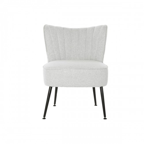 atzveltnes krēsls DKD Home Decor Melns Bēšs Greige Metāls 55 x 64 x 72,5 cm image 5