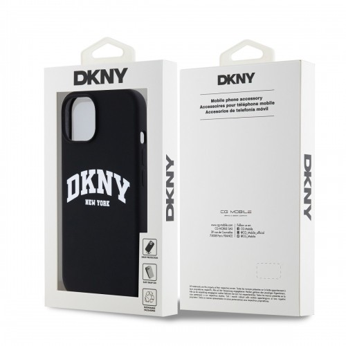 DKNY Liquid Silicone Arch Logo MagSafe Case for iPhone 13 Black image 5