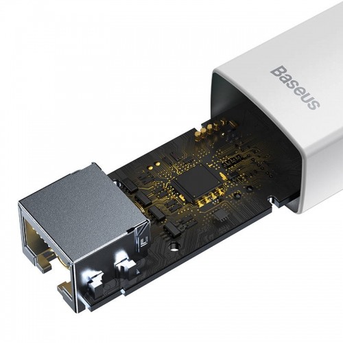 OEM Baseus Lite Series USB-C to RJ45 network adapter (white) image 5