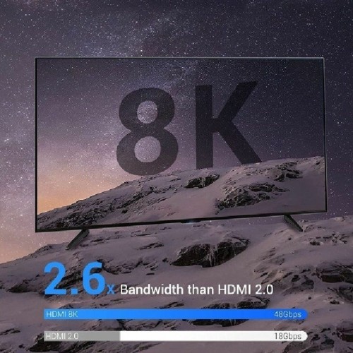 HDMI Kabelis Vention ALGLI 3 m Zils image 5