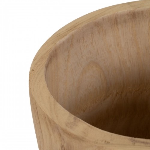 Set of Planters Natural Paolownia wood 32 x 32 x 32 cm (3 Units) image 5