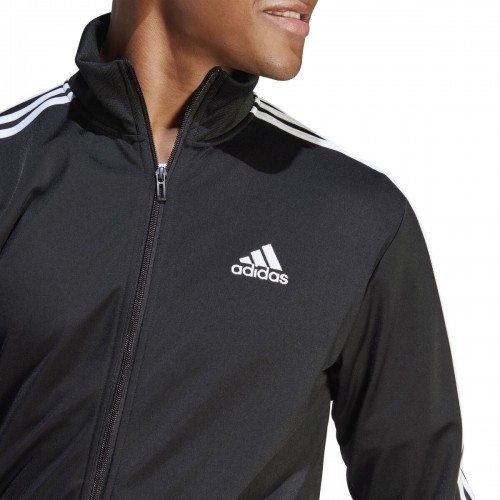 Tracksuit for Adults Adidas  3S TR TT TS IC6747  Black Men image 5