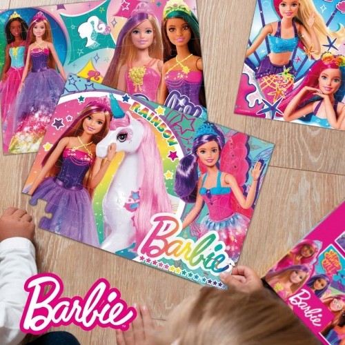 4-Puzzle Set Barbie MaxiFloor 192 Pieces 35 x 1,5 x 25 cm image 5