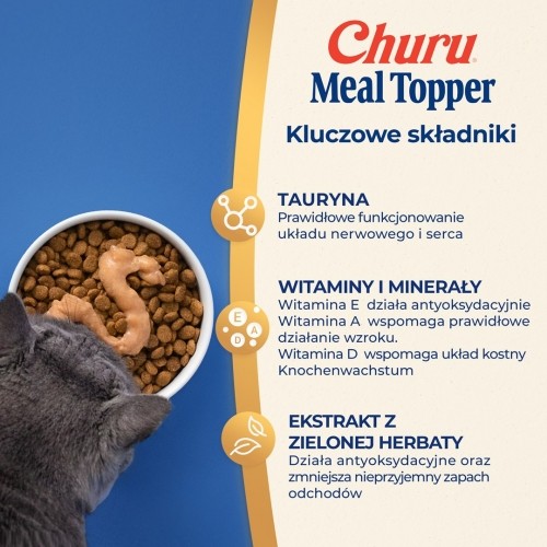 INABA Churu Meal Topper Chicken with cheese - cat treats - 4 x 14g image 5