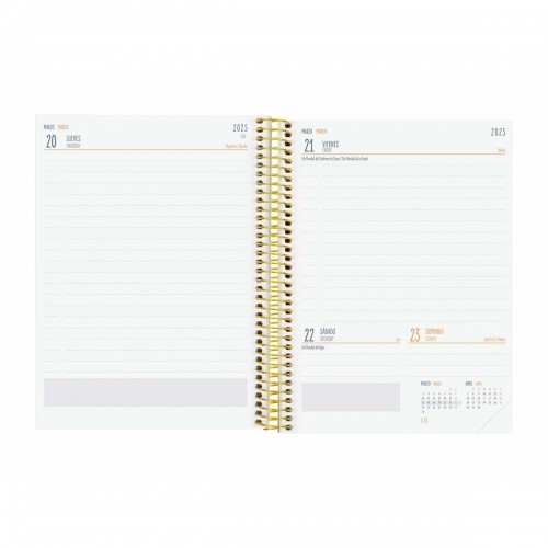 Diary Finocam Multicolour Quarto 15,5 x 21,2 cm 2024-2025 image 5