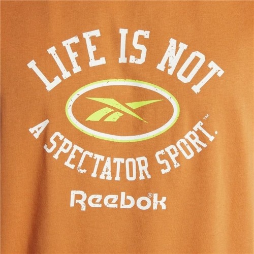 Vīriešu Krekls ar Īsām Piedurknēm Reebok Graphic Series Oranžs image 5