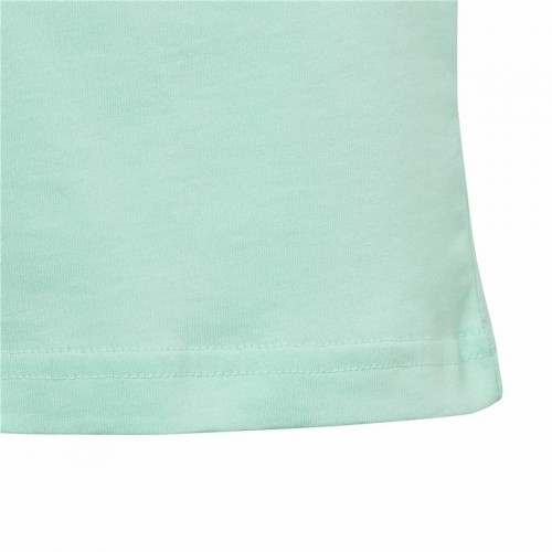Child's Short Sleeve T-Shirt Adidas Linear Logo Green Aquamarine image 5