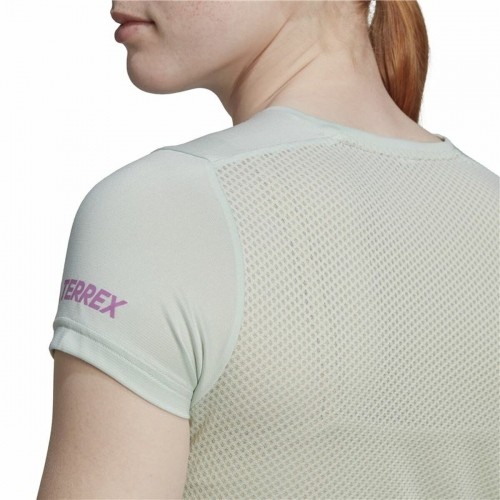Sieviešu Krekls ar Īsām Piedurknēm Adidas Agravic Silts balts image 5