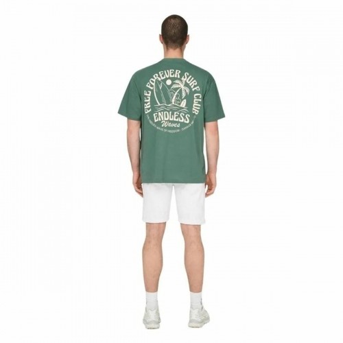 Vīriešu Krekls ar Īsām Piedurknēm Only & Sons Onskylan Rlx Icon Tumši zaļš image 5