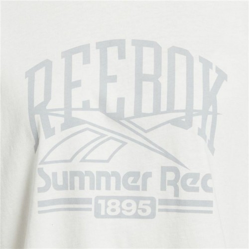 Sieviešu Krekls ar Īsām Piedurknēm Reebok Graphic Logo Balts image 5