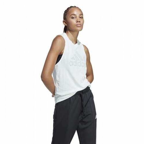 Women's Sleeveless T-shirt Adidas Future Icons 3.0 White image 5