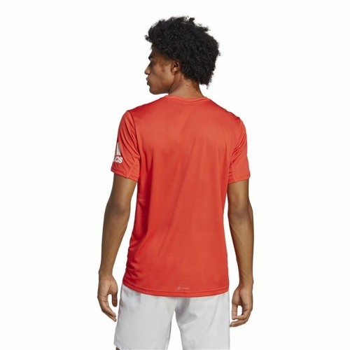 Vīriešu Krekls ar Īsām Piedurknēm Adidas Run It Oranžs image 5