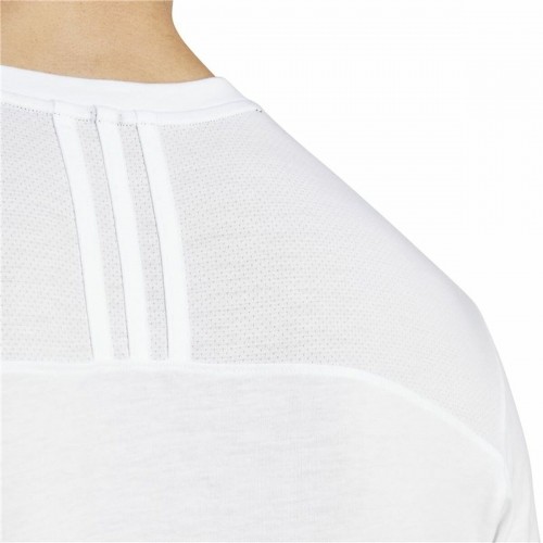 Vīriešu Krekls ar Īsām Piedurknēm Adidas Base Balts image 5