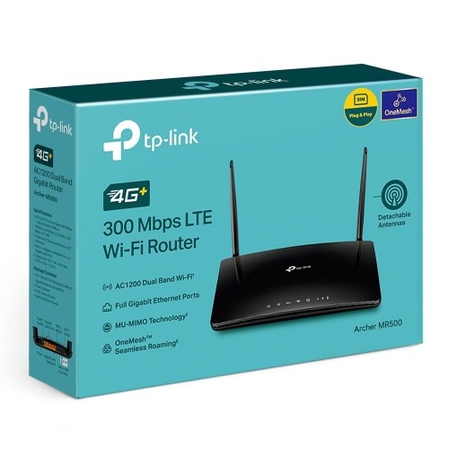 Wireless Router|TP-LINK|Wireless Router|1200 Mbps|IEEE 802.11a|IEEE 802.11 b/g|IEEE 802.11n|IEEE 802.11ac|3x10/100/1000M|LAN \ WAN ports 1|Number of antennas 2|4G|ARCHERMR500 image 5