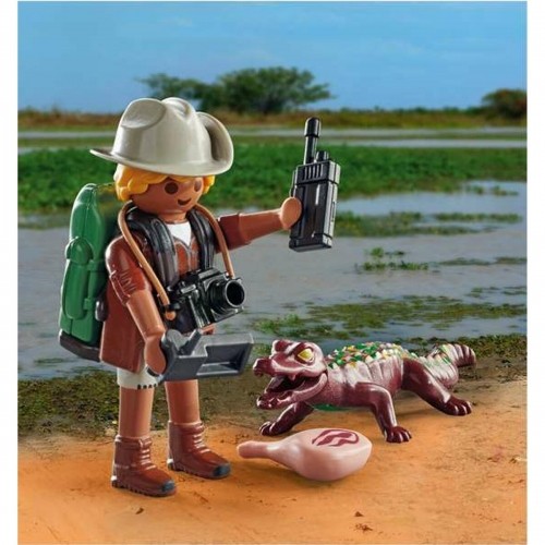 Playset Playmobil Special Plus: Researcher with Alligator 71168 9 Daudzums image 5