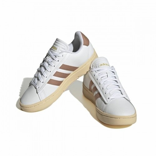 Sporta Bikses Sievietēm Adidas Grand Court Alpha Balts image 5