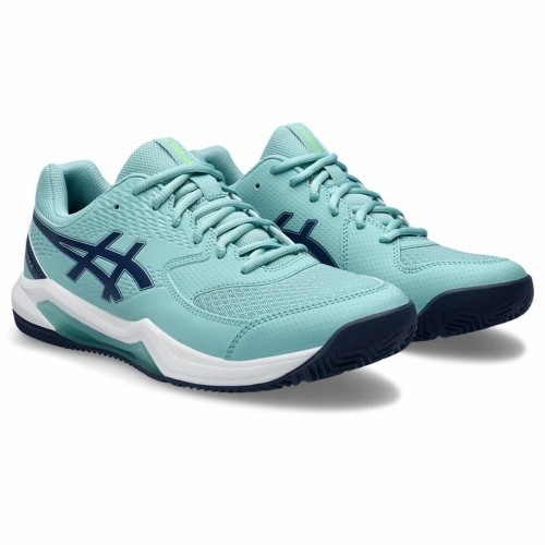 Adult's Padel Trainers Asics Gel-Dedicate 8 Turquoise Light Blue image 5