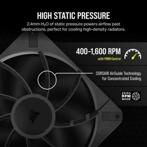 Kārbas ventilators Corsair RS120 MAX PWM image 5