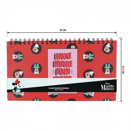 Weekly Planner Minnie Mouse Notepad Paper (35 x 16,7 x 1 cm) image 5