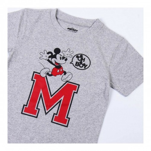 Krekls ar Īsām Piedurknēm Mickey Mouse Pelēks image 5