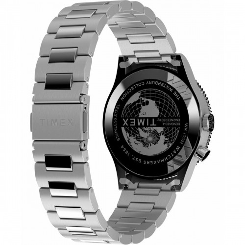 Мужские часы Timex THE WATERBURY  GMT Чёрный Серебристый (Ø 39 mm) (Ø 40 mm) image 5
