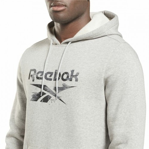 Vīriešu Sporta Krekls ar Kapuci Reebok RI Modern Camo OTH Balts Pelēks image 5