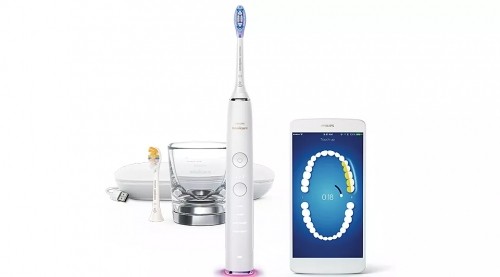 Sonicare zobu birste DiamondClean ar  īpašu lietotni, balta - HX9917/88 image 5