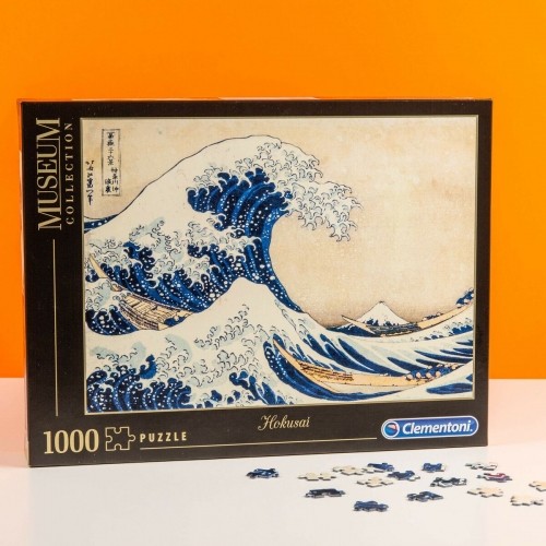 Puzle un domino komplekts Clementoni Museum Collection: Hokusai Great Wave 39378.7 98 x 33 cm 1000 Daudzums image 5