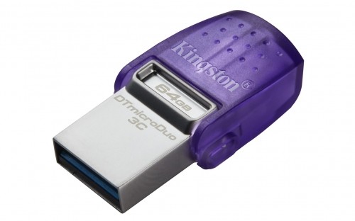 Kingston Technology DataTraveler 64GB microDuo 3C 200MB/s dual USB-A + USB-C image 5