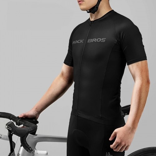 Rockbros 15120002003 short sleeve cycling jersey L - black image 5