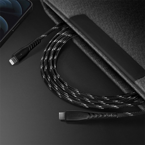 ENERGEA kabel Nyloflex USB-C - Lightning C94 MFI 1.5m czarny|black image 5