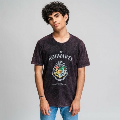 Men’s Short Sleeve T-Shirt Harry Potter Grey Dark grey image 5