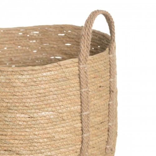 Set of Baskets Natural Rushes 42 x 42 x 48 cm (3 Pieces) image 5