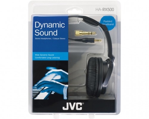 JVC HA-RX500-E Headphones Wired Head-band Music Black, White image 5