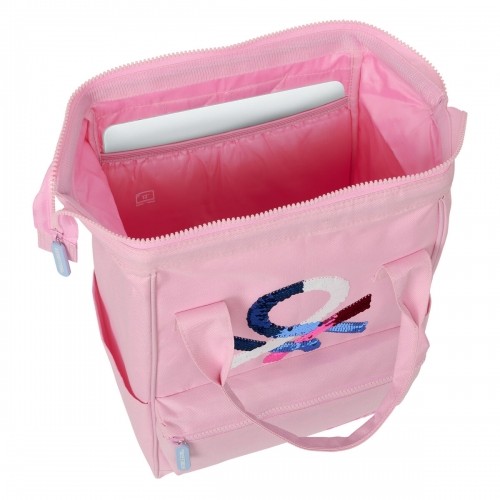 Laptop Backpack Benetton Pink 27 x 40 x 19 cm image 5
