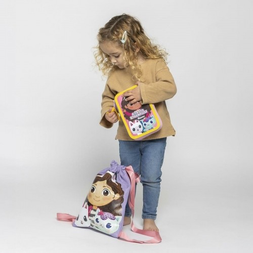 Детский рюкзак-мешок Gabby's Dollhouse Лиловый 26 x 33 x 1 cm image 5