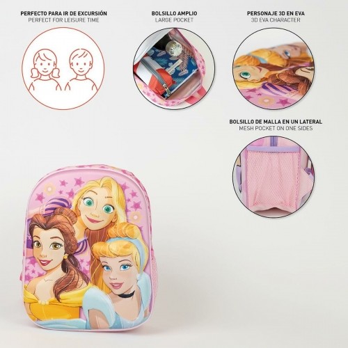 Школьный рюкзак Disney Princess Розовый 25 x 31 x 10 cm image 5
