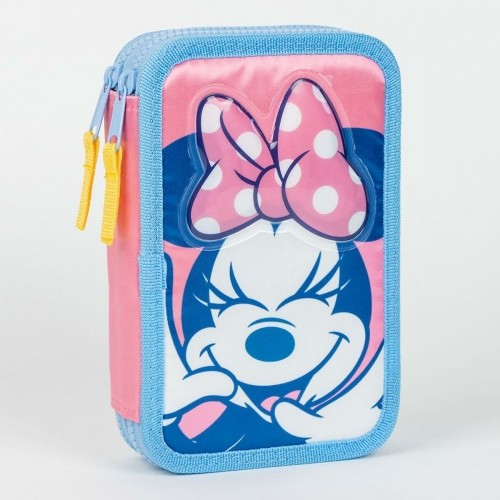 Двойной пенал Minnie Mouse Розовый 12,5 x 19,5 x 4,5 cm image 5