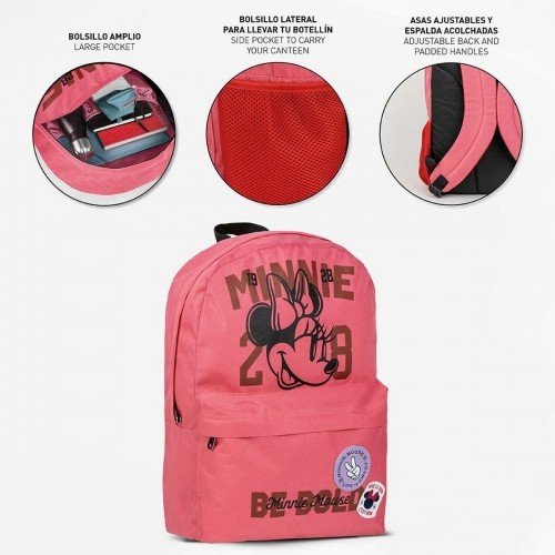 Casual Backpack Minnie Mouse Coral 32 x 4 x 42 cm image 5