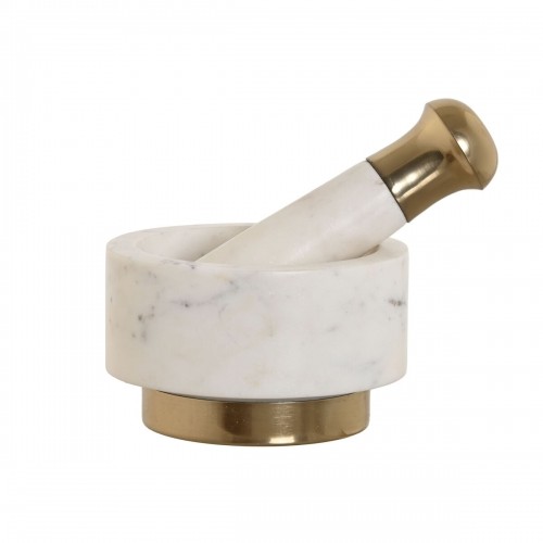 Mortar Home ESPRIT Brass Marble 12,5 x 12,5 x 7,5 cm image 5