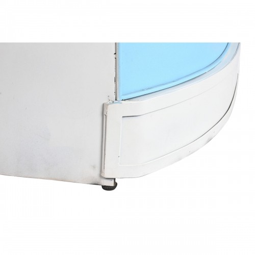 Вспомогательная мебель Home ESPRIT Белый Коричневый бирюзовый Стеклянный Железо Древесина манго 157 x 52 x 90 cm image 5