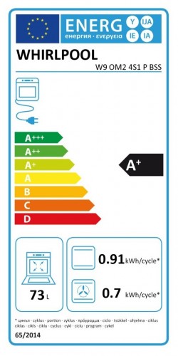 Whirlpool built in electric oven: self cleaning - W9OM24S1PBSS image 6