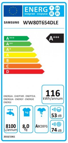 Samsung WW80T654DLE/S7 image 6