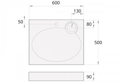 PAA CLARO MINI KICLAMISIF/01 Stone mass sink (above the washing machine) with siphon and brackets - colored image 6